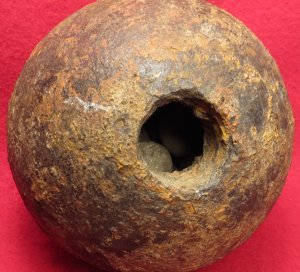 Confederate Six Pounder Spherical Case-Shot Artillery Shell